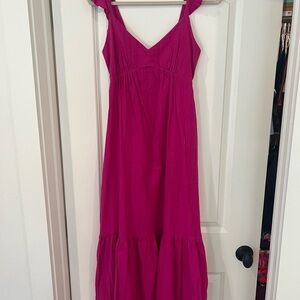 Saltwater LUXE Fuchsia Textured Maxi Dress